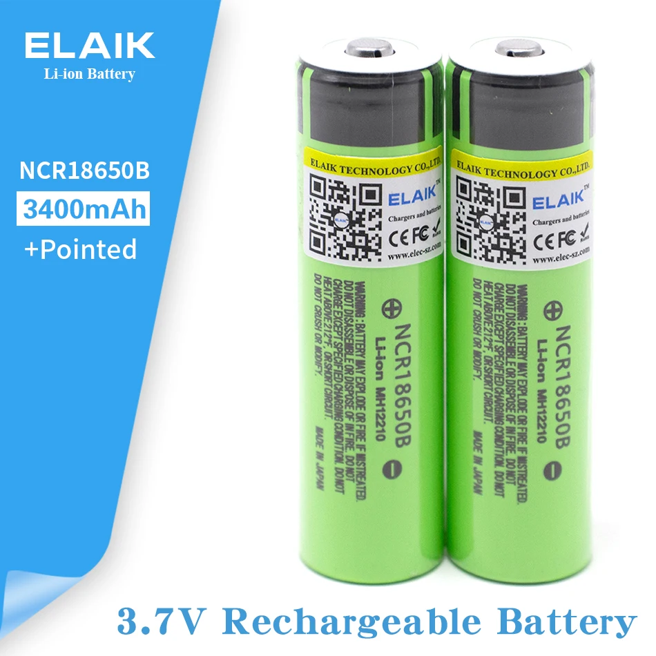 Литиевый перезаряжаемый аккумулятор NCR18650B 3 7 V 3400 мАч