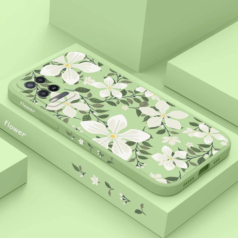 

Φ для OPPO A54 A74 A57 A96 A76 A36 A95 A12 A15 A15S A16 A16K A9 A5 2020 Reno 8 8Z 7 7Z 6 5 F9 4G однотонные цветы