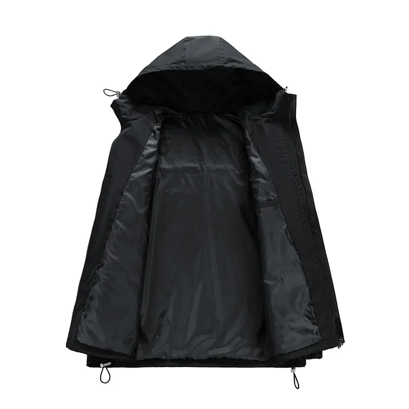 Модная куртка свободного кроя в горном стиле на весну и осень ветрозащитный