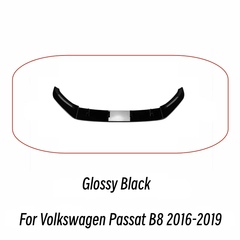 

Для Volkswagen Passat B8 2016-2019 гг., 3 шт./компл., передний бампер автомобиля, спойлер для подбородка, сплиттер, диффузор, комплект, аксессуары для тюнинга