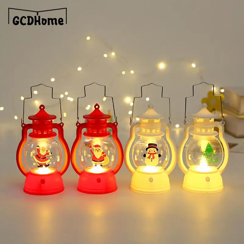 

1PC Retro Kerosene Night Light Small Oil Fairy Lights Lantern Art Pendant Christmas New Year Lamp Decoration Home Decor