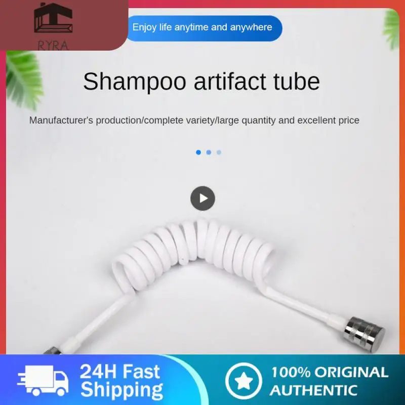 

Water Pipe Shower Hose Easy To Install Durable Phone Cord Shower Hose Flexible High Quality Take A Shower Multipurpose Pipeline