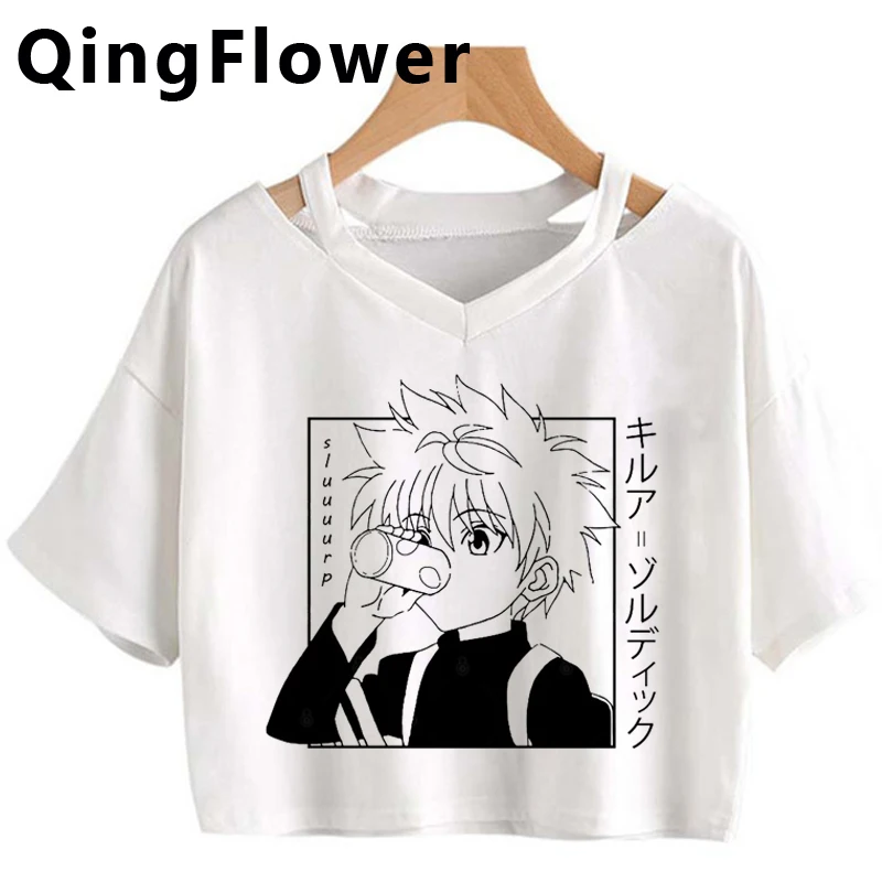 Kawaii Hunter X футболка с изображением охотника Женская забавная мультяшная Милая
