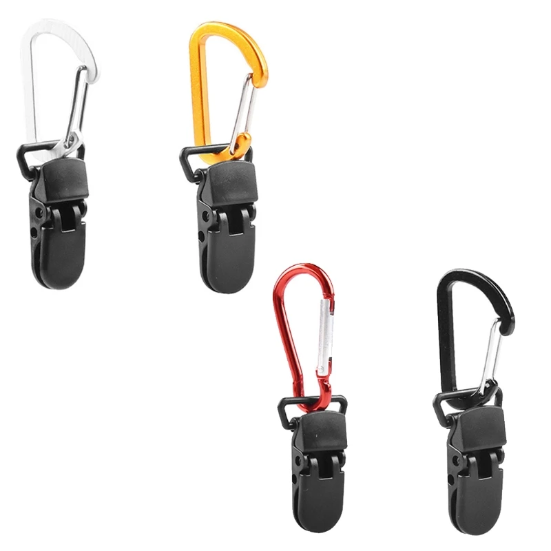 

10 Pcs Heavy Duty Tarp Clips Awning Clamps Lock Grips Windproof Plastic Tent Fixed Clip for Outdoor Camping Canopy