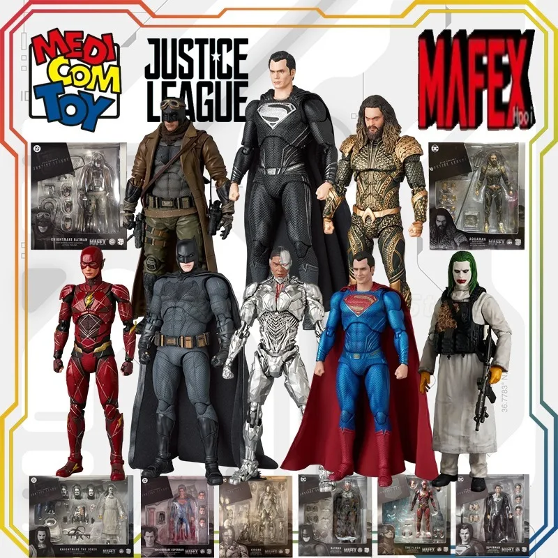 Фото В наличии: Коллекционная подвижная фигурка Medicom Toy MAFEX №174 Супермен (Черный костюм) из фильма Зака Снайдера «Лига справедливости» №1
