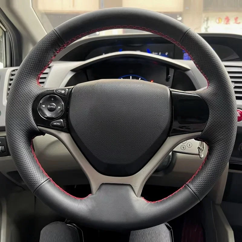 Защитная мягкая Перфорированная кожаная отделка из микрофибры для Honda Civic 9 2012 2013