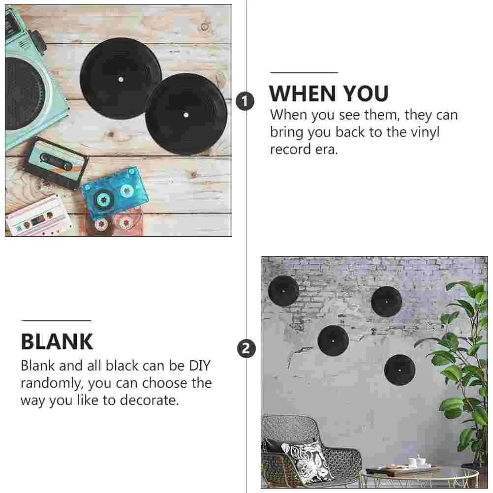 3 шт. вывеска виниловая пластинка украшения ретро гоблинкор комната пластиковые