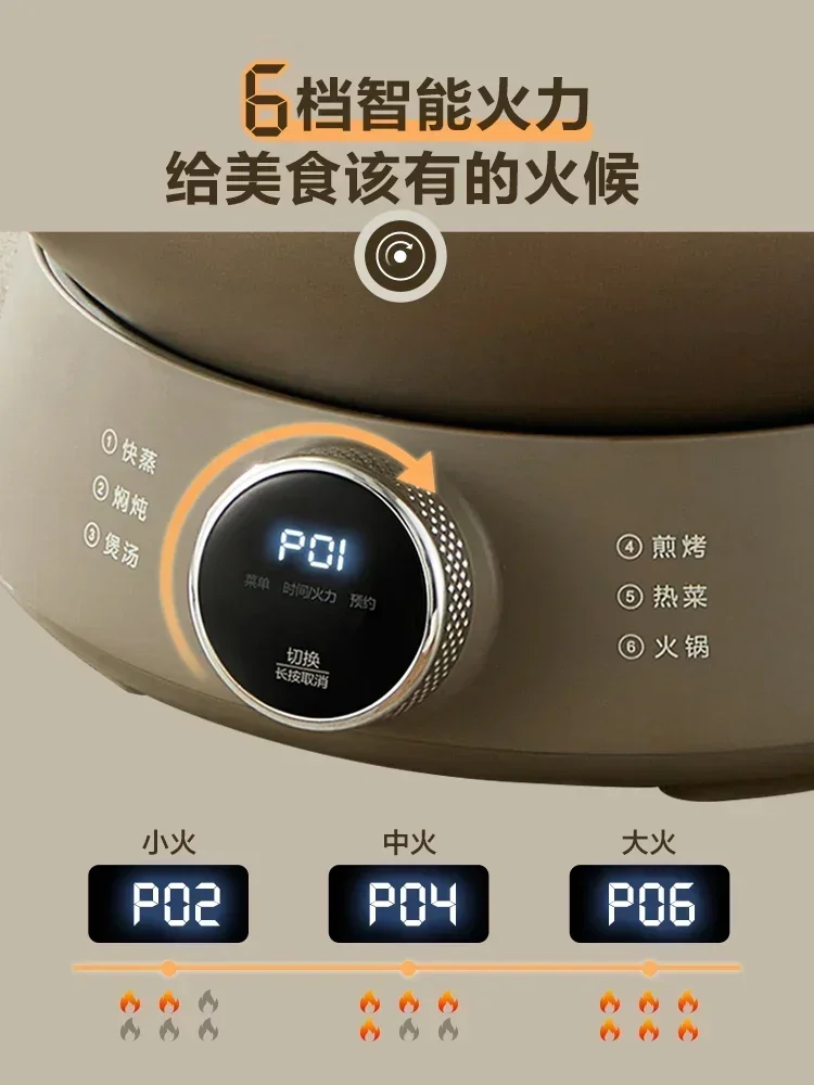 Electric Steamer Household Multifunctional Three-layer Large Capacity Integrated Small 220v
