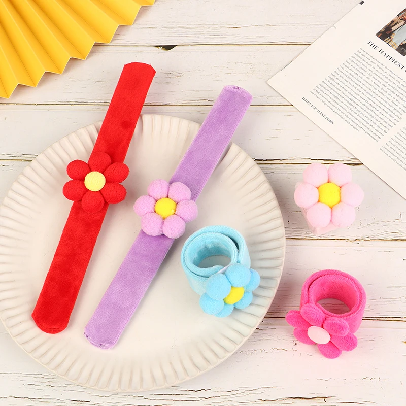 Macaron-colored Pop Ring Creative Bracelet Hair Ring Snap Wrap Wristband Bracelet Hand Ring Wristband For Kids Toys Birthday