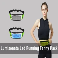 lumisonata luminous running waist bag sports belt men women hidden pouch gym sports bags running belt waist pack