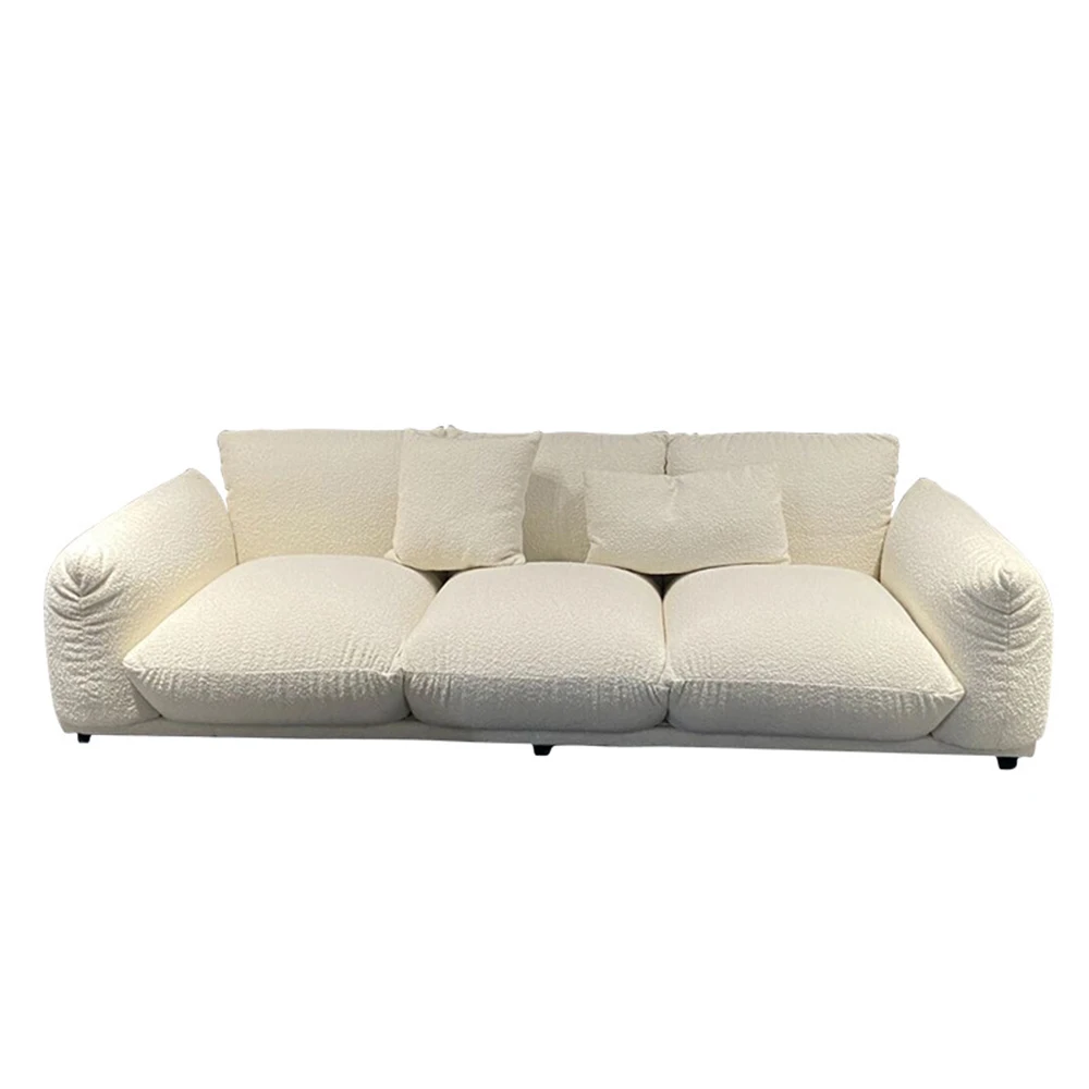

Minimal Sofa Living Room Furniture High Density Sponge Filling Italian Luxury Creative Technology Cloth Reception Settee