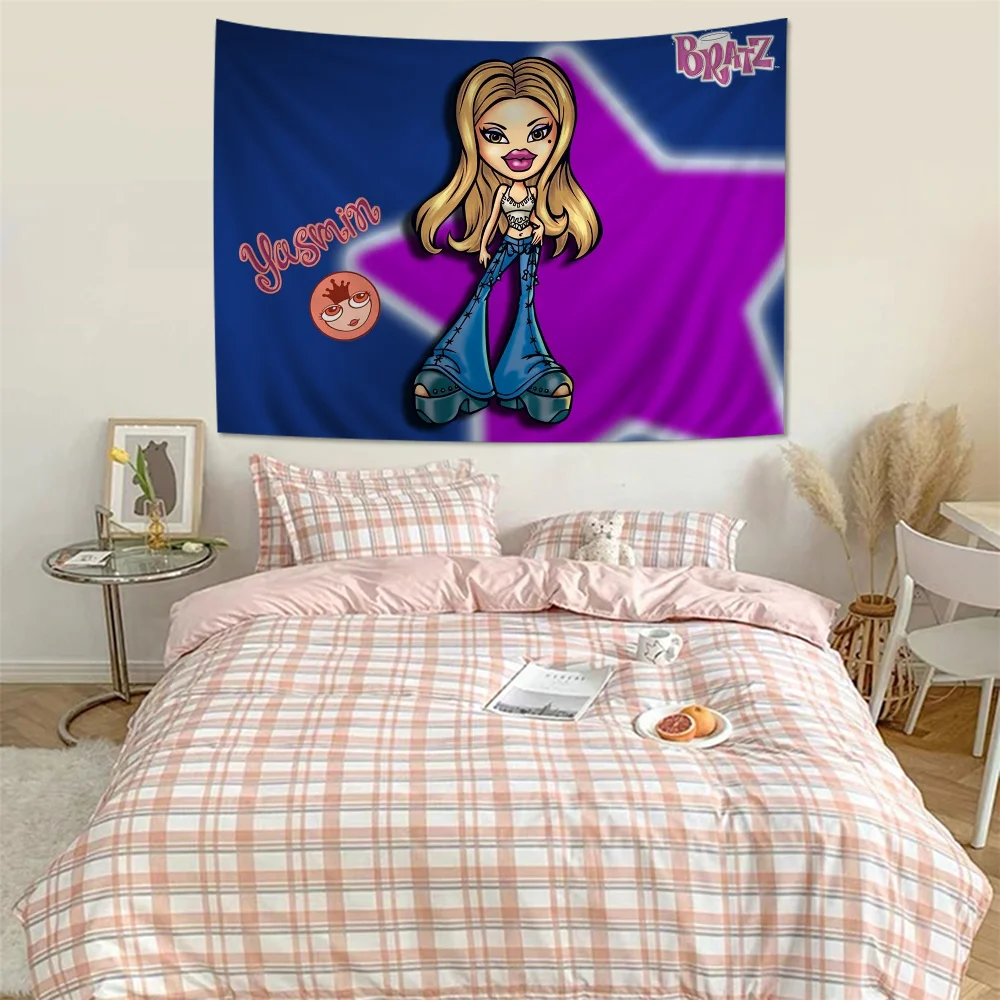 L-Lovely D-Doll B-Bratz мультяшный гобелен искусство научная фантастика комната домашний