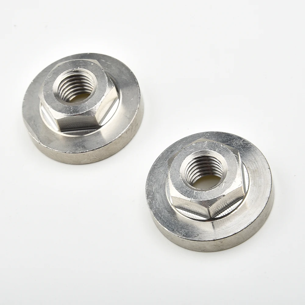 

2PCS Angle Grinder Nuts Angle grinder tool accessories For Angle grinder Hex Nut Silver Steel High quality Practical