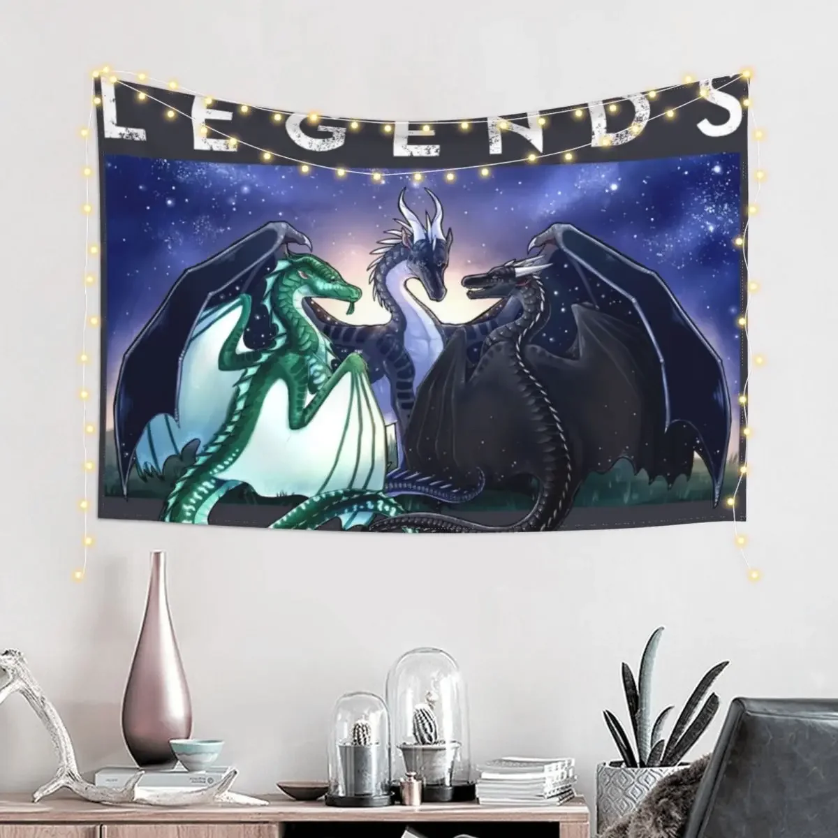 Wings of Fire - Legends Fathom Darkstalker Clearsight Гобелен Домашние украшения Рождественские