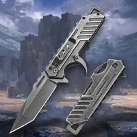 d2 steel folding knife military knife self defense knife survival knife outdoor knife all steel handle