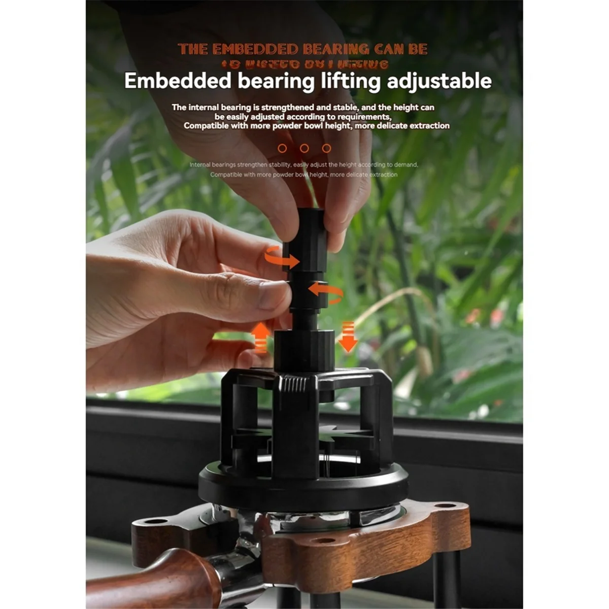 Инструмент WDT для приготовления кофе эспрессо дистрибьютор регулируемая глубина