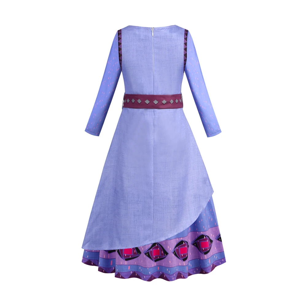 Платье для девочек Asha одежда косплея принцессы Wish роскошное платье с ремнем и