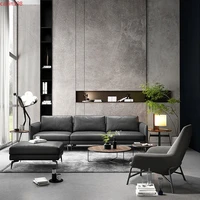 private custom italian leather sofa modern simple italian style is a combination of light and luxury in a small family living
