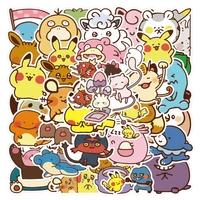 38 60 pokemon waterproof cute cartoon pikachu phone case notebook refrigerator stickers childrens toys gift stickers