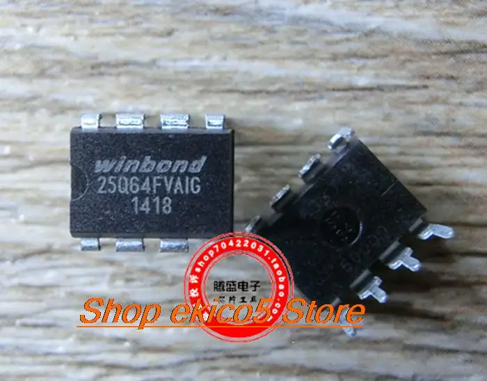 

10 шт. оригинальный stockW25Q64FVAIG 25Q64FVA1G DIP-8 8MFLASH.