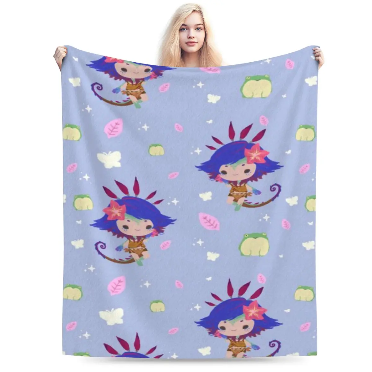 Ультрамягкое Флисовое одеяло с узором Neeko