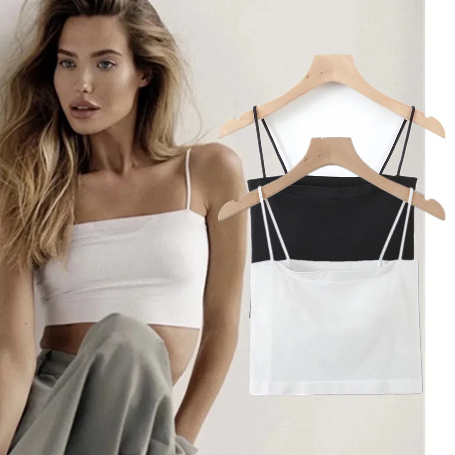 

Jenny&Dave Summer T shirts Women Tops England Style High Street Retro Strapless Camisole Vintage Stretch Sexy Short