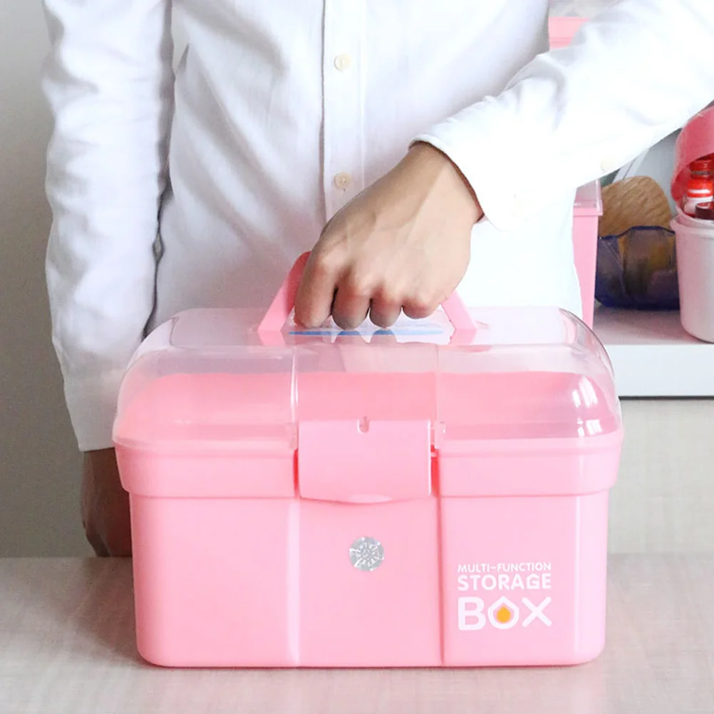 

Boxstorage First Aid Emergency Organizer Home Case Family Kit Containerlockable Holder Contents Bin Travel Medicationoffice