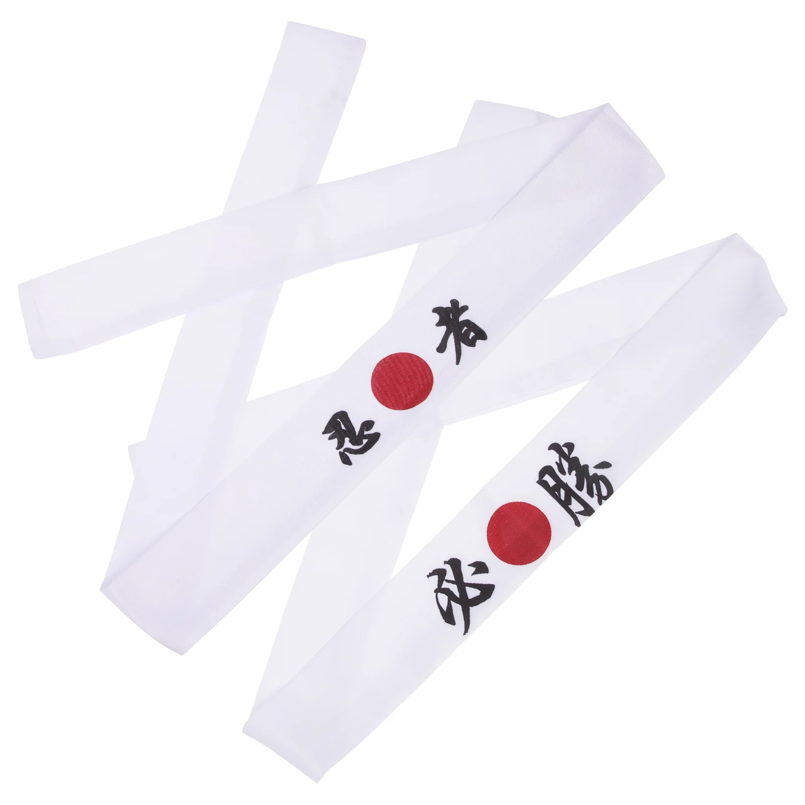 

2 Pcs Ninja Headband Men's Bohemian Clothing Fashion Decorative Cotton Karate Japanese Chef Costume Miss Gift