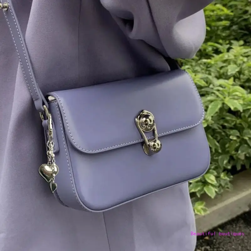 Подвеска в виде серебряного сердца для сумок уникальный брелок форме подвеска