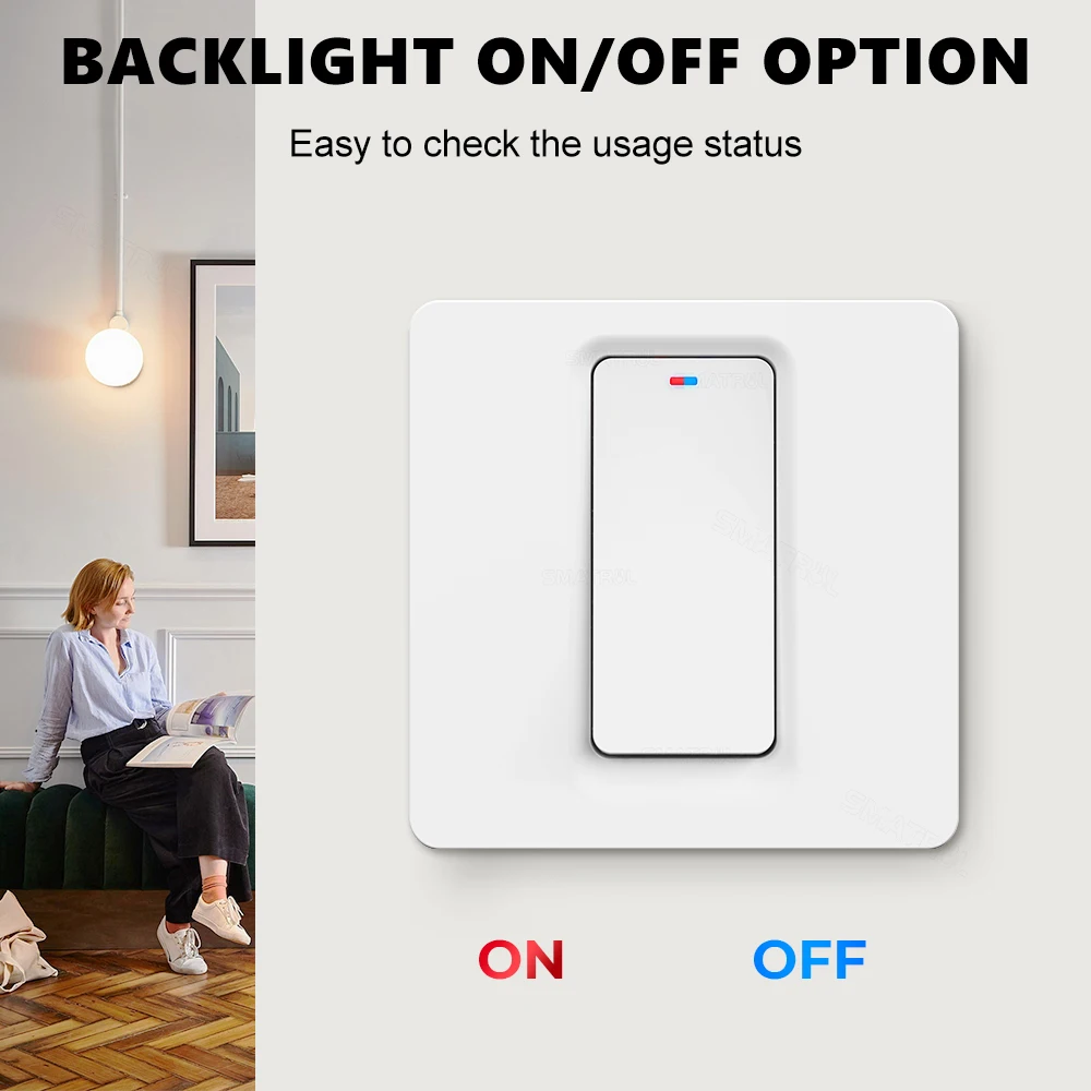 Умный выключатель Tuya Zigbee переключатель без нейтрального провода конденсатора