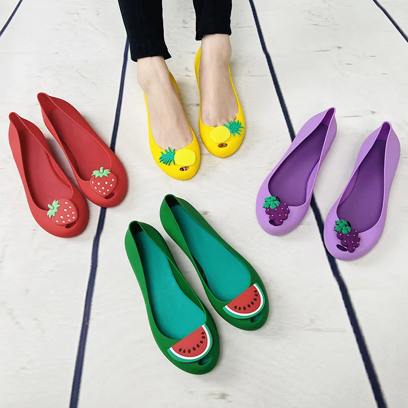 

2022 Summer New Fruit Flat Sandals Women Casual Beach Shoes Fashion Non-slip Shoes SHW102