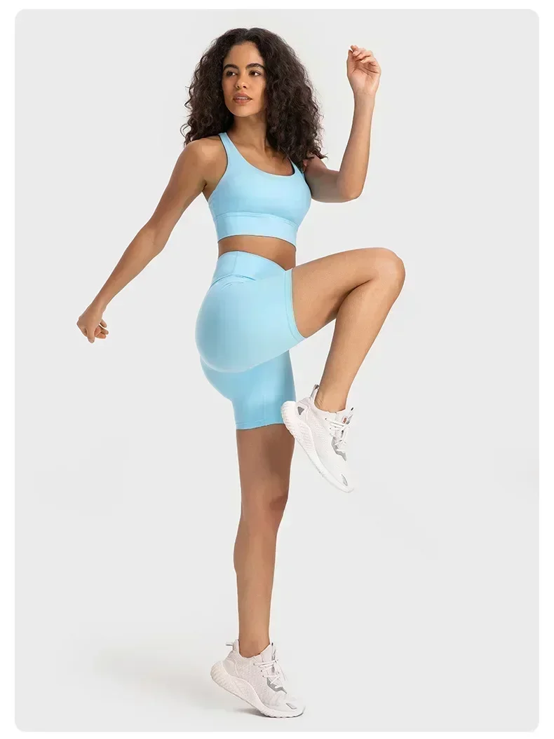 Женские спортивные обтягивающие шорты Lemon Align с высокой талией дышащие