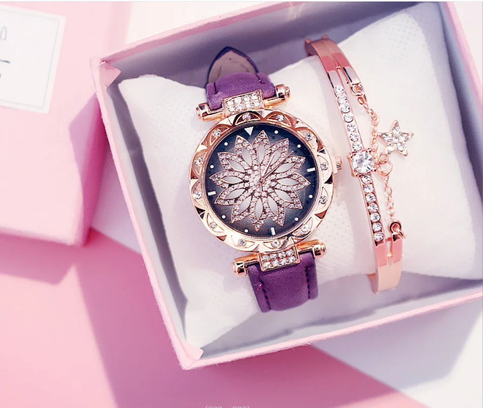 High-end ladies watch ins style fashion quartz watch gift box