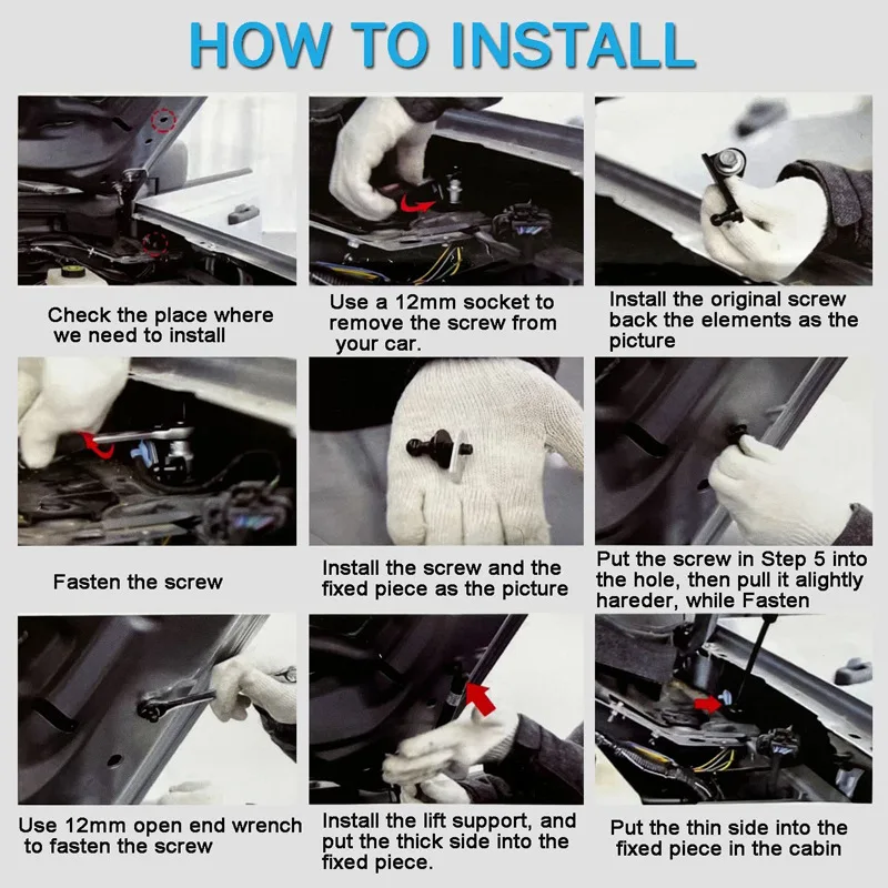 2016-2021 фотоэлемент капота для Nissan Qashqai J11 2017 2018 2019 аксессуары амортизатор подъемник