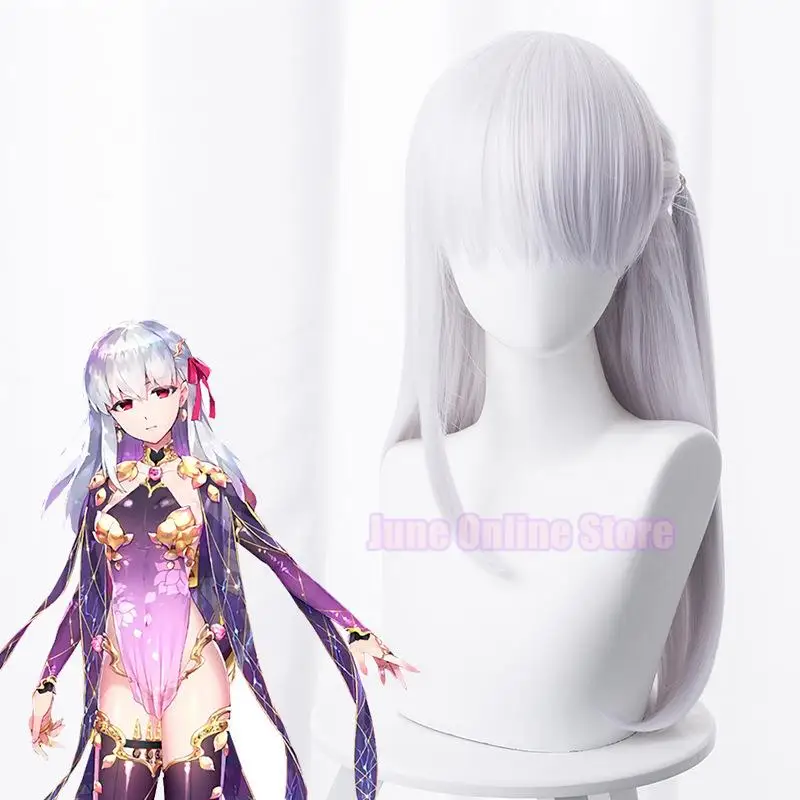 

Game FGO Fate Grand Order Assassin Kama Cosplay Wigs Heat Resistant Synthetic Wig Hair Halloween Party Women Cosplay Wig