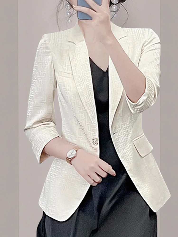 Женская одежда 2024 простой и стильный Костюмный пиджак универсальный топ Новинка