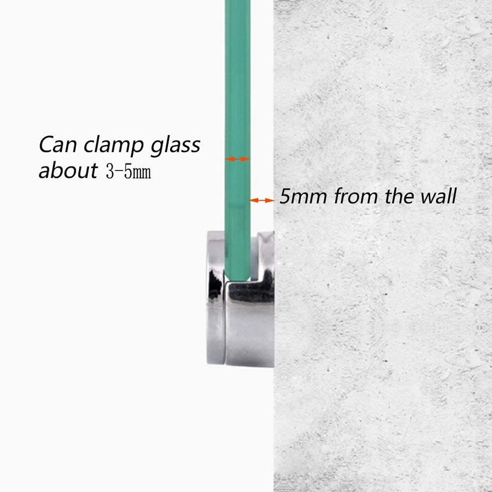 

Glass Clip Mirror Clip Home Hotels Washrooms 4Set Hang Hanging Hardware Holder No Drilling Required Accessories
