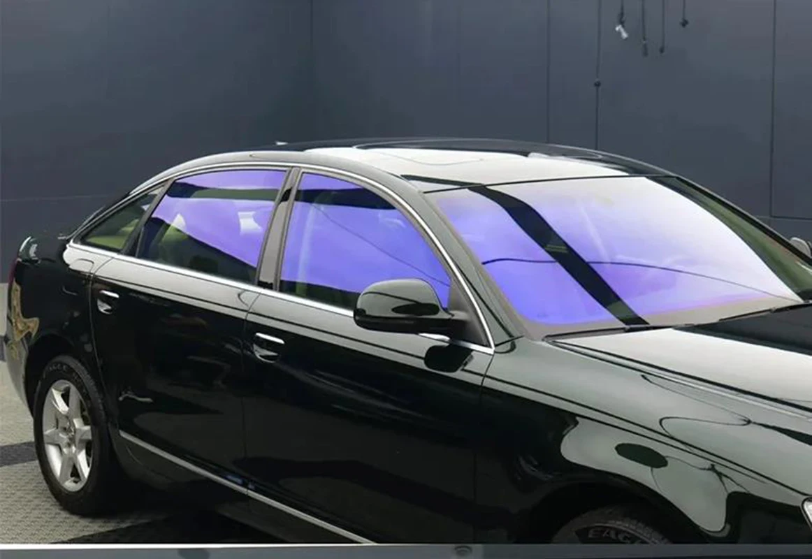 

1 м X 6 м 80% VLT пленка-хамелеон, тонировка автомобильного стекла, фольга для переднего лобового стекла, высокая термостойкость, оттенок, наклейка, защита от УФ-солнечной батареи
