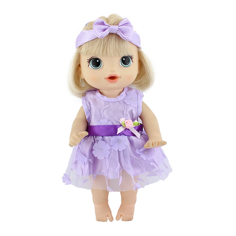 2022 Doll Clothes Fashion Dresses Wear For 12 Inch 30 cm Baby Alive Doll Clothes And Accessories