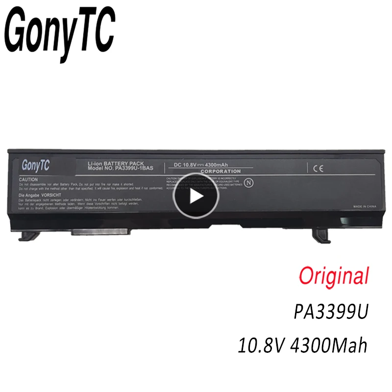 

GONYTC PA3399U-1BRS PA3399U-1BAS Аккумулятор для ноутбука Toshiba Satellite A100 A105 A80 M40 M50 PA3399U-2BAS PA3399U-2BRS