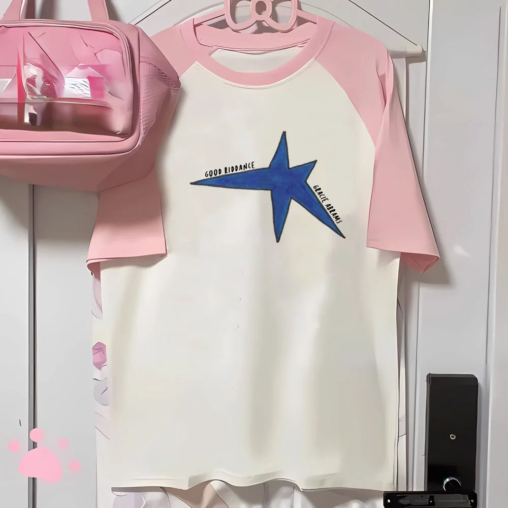 Женская футболка Gracie Abrams в современном стиле Харадзюку для девочек японская