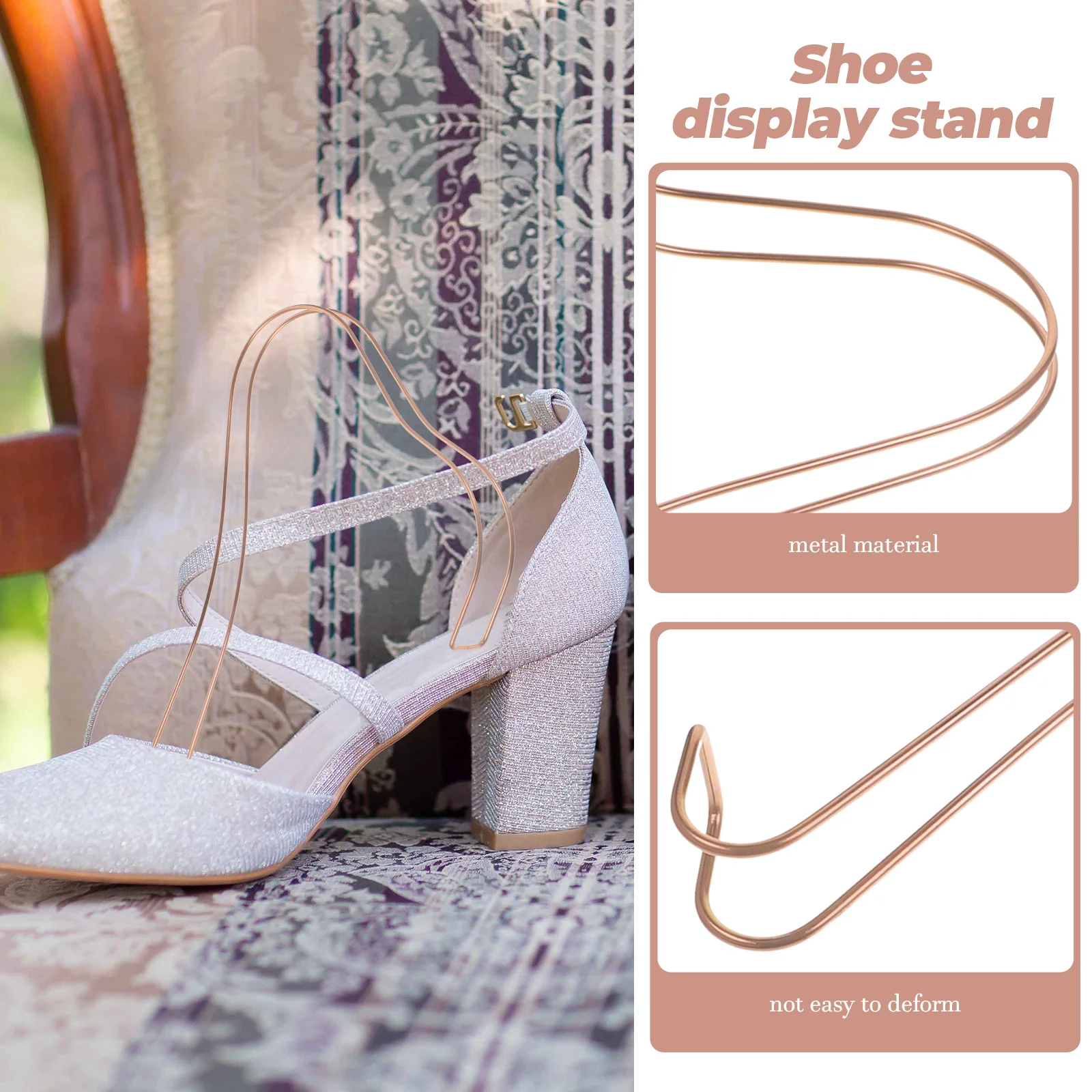 Носилки для обуви женщин. Женские сандалии. Полки демонстрации. Тип магазина.