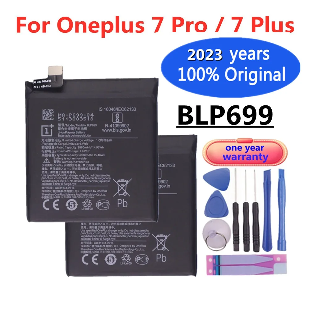 

Аккумулятор BLP699 для OnePlus 7 Pro/7plus One Plus 7Pro 7plus, 2023 мАч