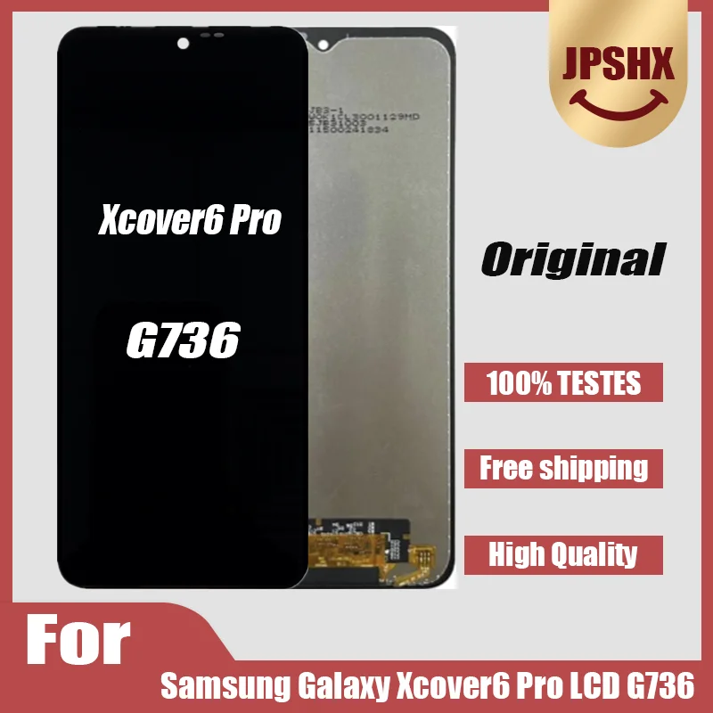 

6,6 "Оригинальный дисплей для Samsung Galaxy Xcover6 Pro LCD G736 дисплей с сенсорным экраном дигитайзер для Xcover 6 Pro LCD без рамки