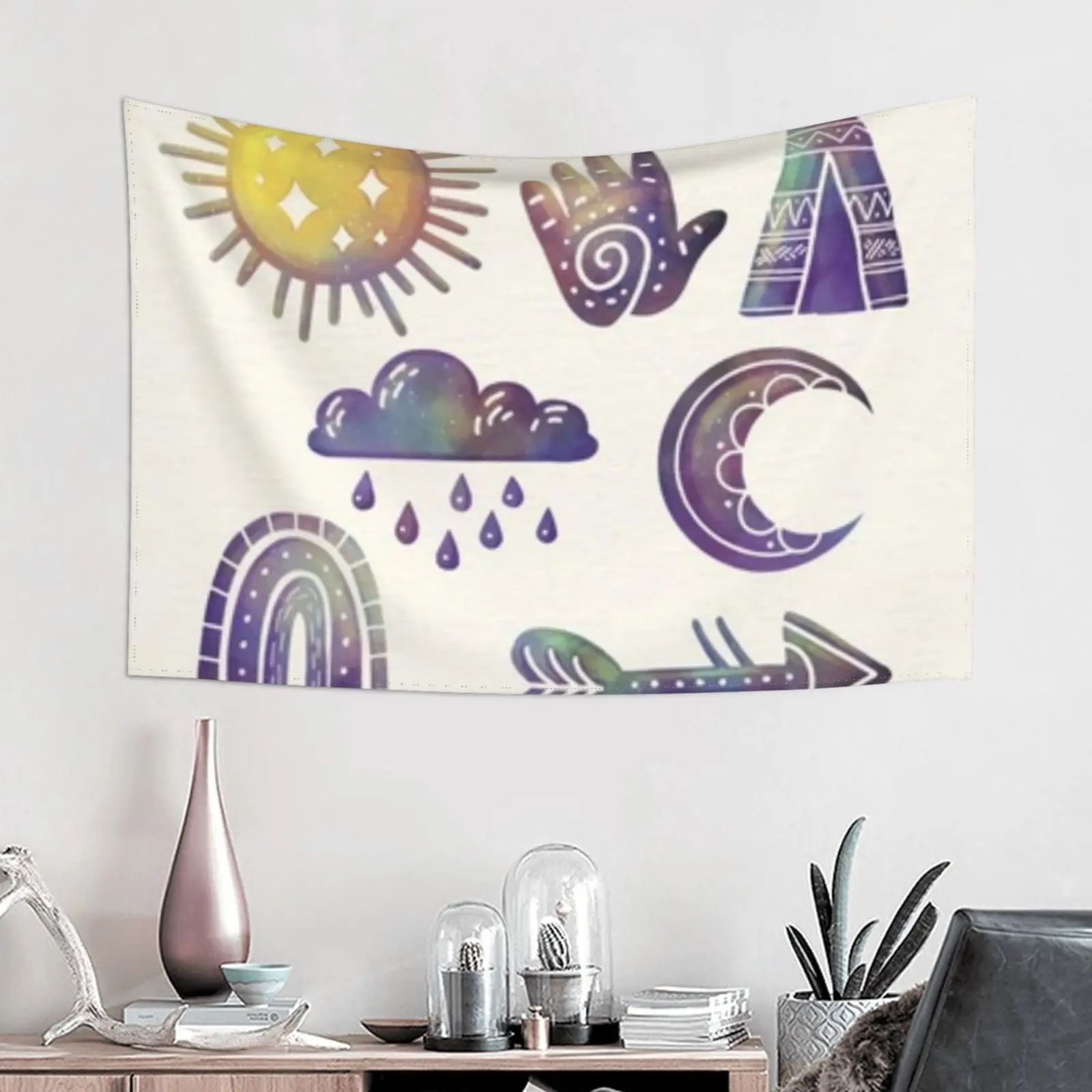 

60 inch x 40 inch Bohemian Tapestry Living Room Decoration Room Divider