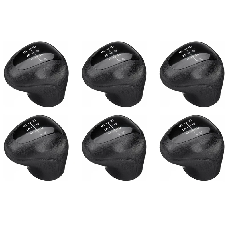 

6X 6 Speed Black Manual Gear Shift Knob For Mercedes Benz Vito Viano W639 Sprinter II 906 / Crafter I 2E 2F