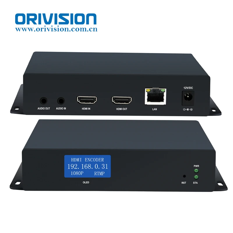

ORIVISION H265 HEVC HDMI Video Encoder OLED SRT RTSP RTMP Live Streaming Video Encoder