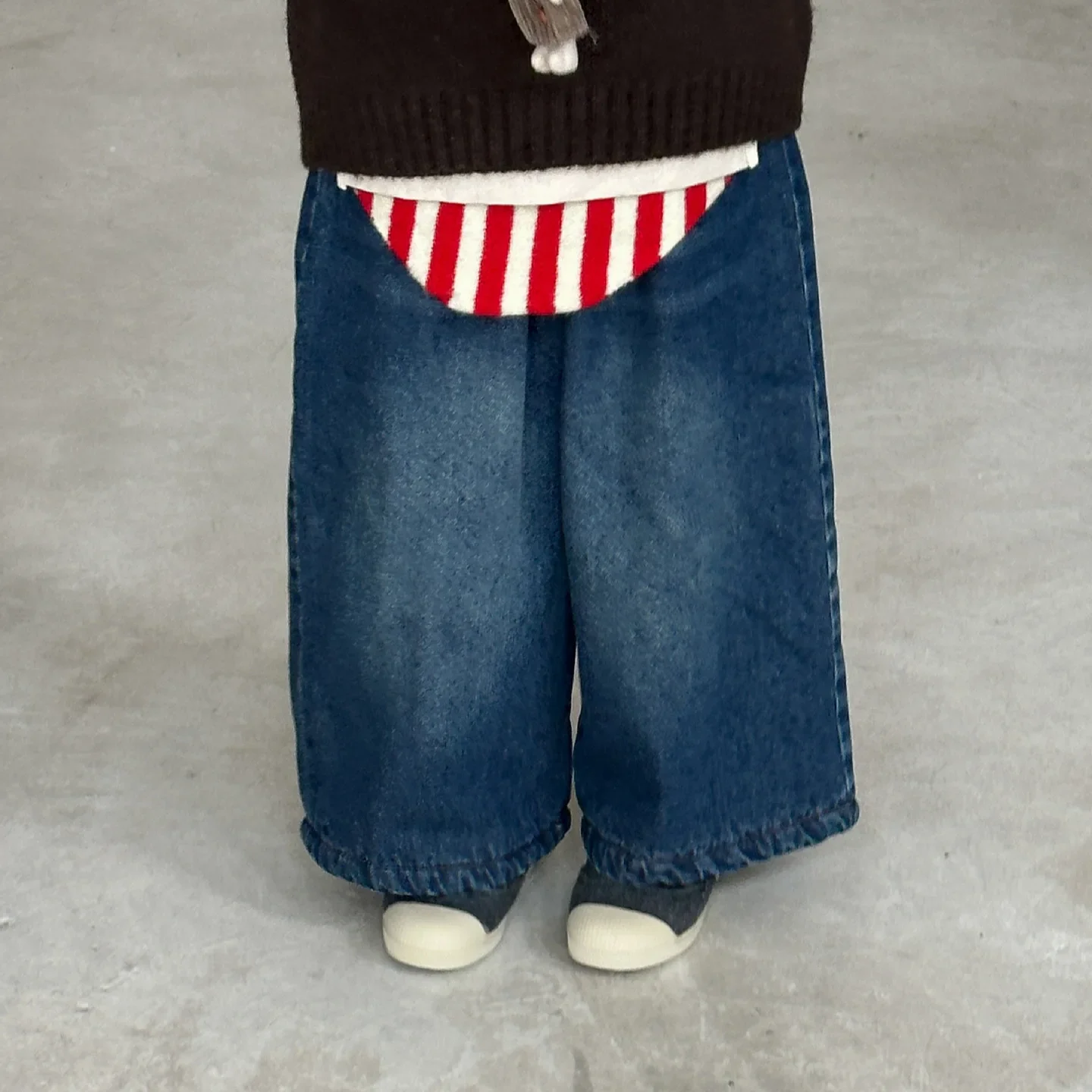 Брюки для девочек новинка 2024 зимняя детская одежда корейский стиль детские