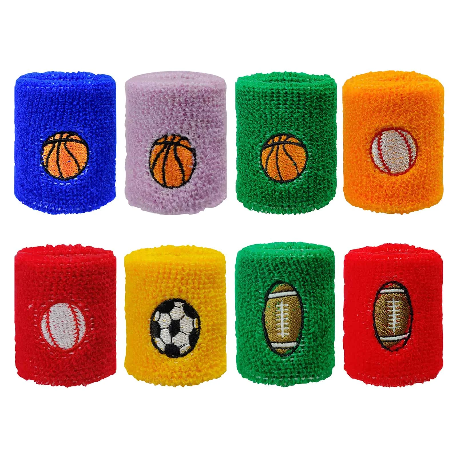 

Sports Wristbands for Kids Sweat Bands for Sports Wrist Bands Sweatproof for Basketball Baseball Football Soccer Running Fitness