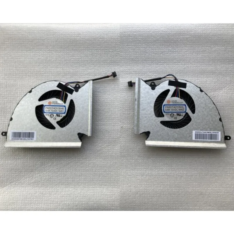 Оригинальный новый вентилятор для процессора GPU для MSI GP76 GE76 WE76 PABD1A010SHL N452 PABD1A010SHR N451 вентилятор охлаждения ноутбука
